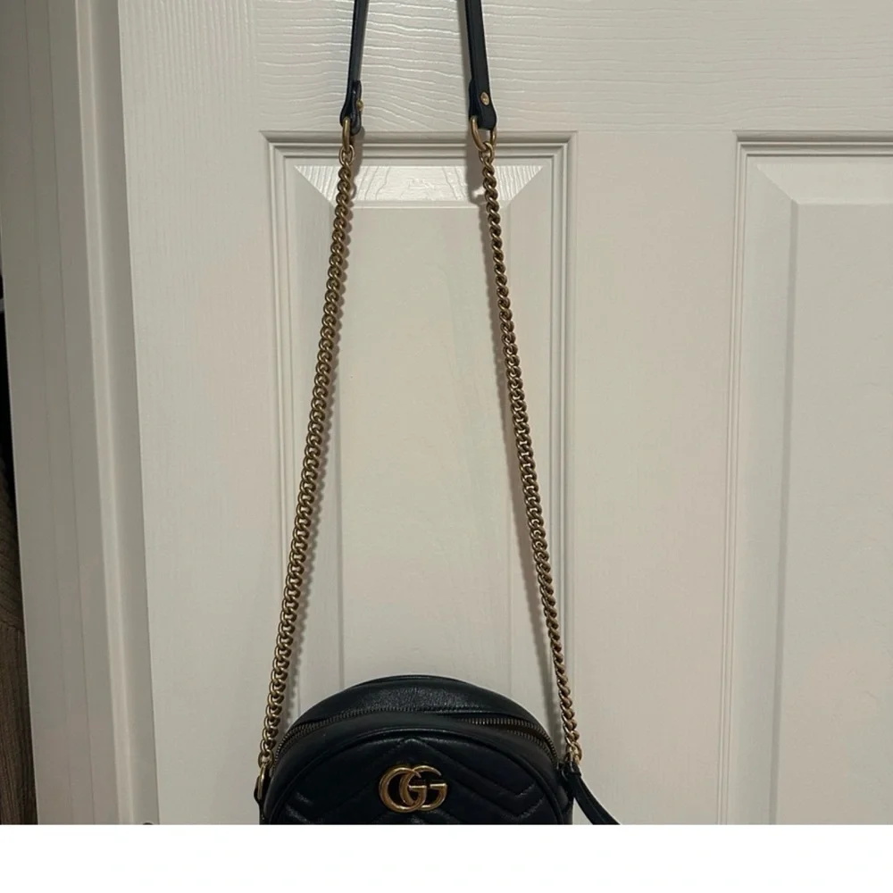 Gucci Black Round Marmont crossbody - Picture 2 of 4